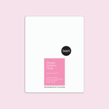 Coffee package with a pink label on a light pink background
